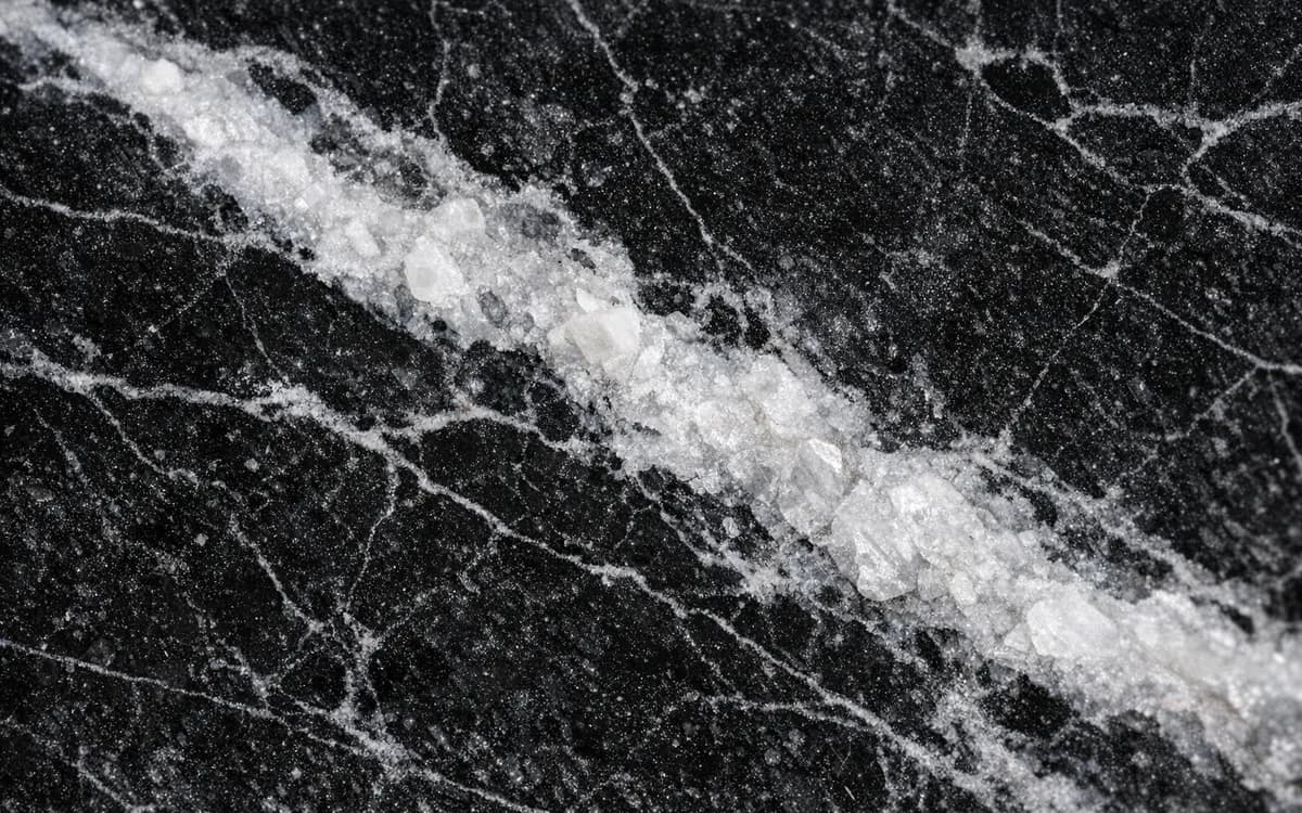 Close-up structure and texture of Nero Marquina marble